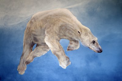 Ursus maritimus 2（石膏亚麻布上的丙烯颜料） 作者 奥迪尔·基德