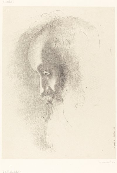 敬老》（A La Vieillesse）。 作者 奥迪隆·雷顿（Odilon Redon）