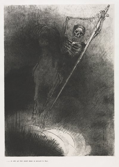 他的名字是死亡 作者 奥迪隆·雷顿（Odilon Redon）