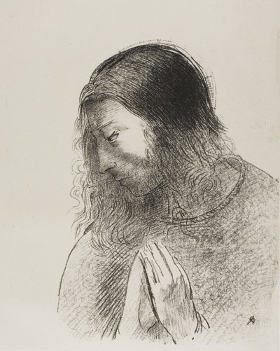 我约翰看见并听见这些事，第 12 版，共 12 页 作者 奥迪隆·雷顿（Odilon Redon）