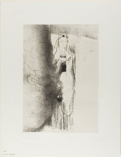天使取走了香炉，第 4 版，共 12 页 作者 奥迪隆·雷顿（Odilon Redon）
