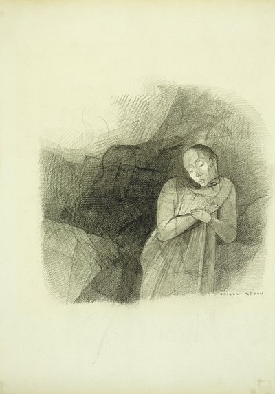 幻影，1870-75年 作者 奥迪隆·雷顿（Odilon Redon）