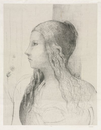 1894年，在《暮光之城》中的布吕尼尔希尔德。 作者 奥迪隆·雷顿（Odilon Redon）