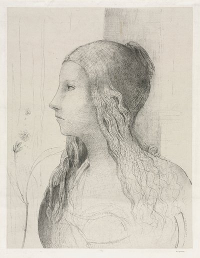 诸神的黄昏》中的布吕恩希尔德 作者 奥迪隆·雷顿（Odilon Redon）