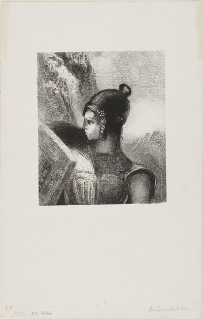 布伦希尔德 作者 奥迪隆·雷顿（Odilon Redon）