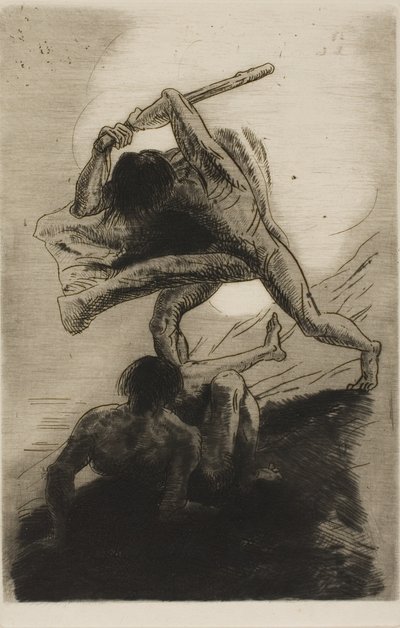 该隐和亚伯 作者 奥迪隆·雷顿（Odilon Redon）