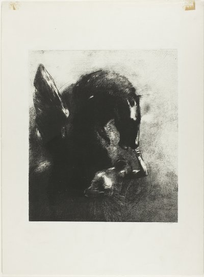 被囚禁的飞马 作者 奥迪隆·雷顿（Odilon Redon）