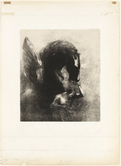 被囚禁的飞马 作者 奥迪隆·雷顿（Odilon Redon）