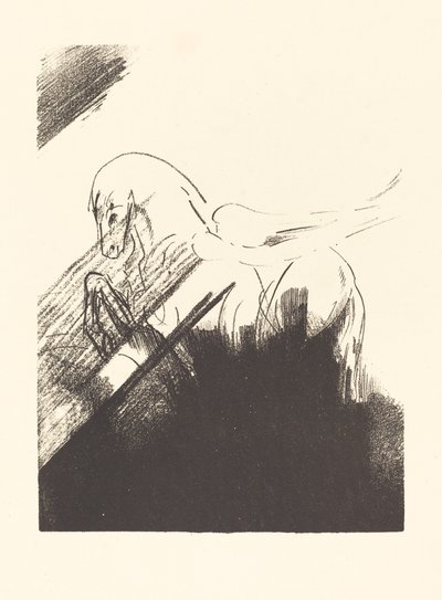 翼马(Cheval aile) 作者 奥迪隆·雷顿（Odilon Redon）
