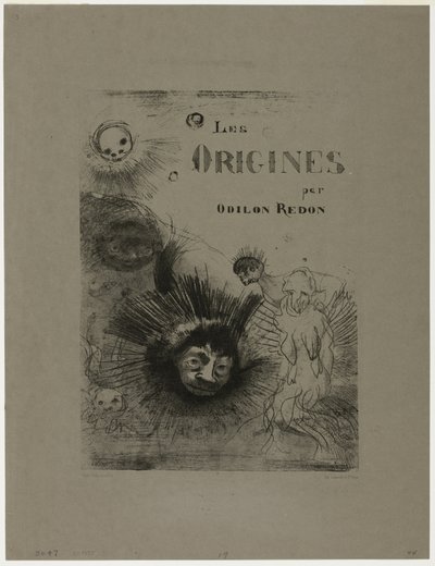 起源》封面插图 作者 奥迪隆·雷顿（Odilon Redon）