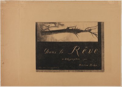 封面插图，选自《在梦中 作者 奥迪隆·雷顿（Odilon Redon）