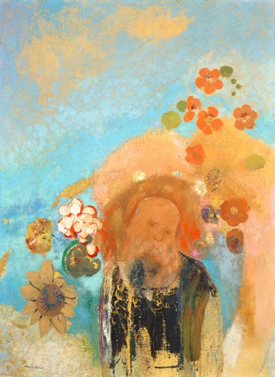 鲁塞尔的唤起，约1912年。 作者 奥迪隆·雷顿（Odilon Redon）