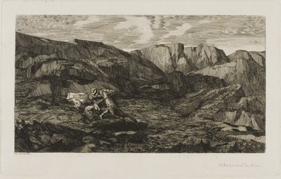 恐惧 作者 奥迪隆·雷顿（Odilon Redon）
