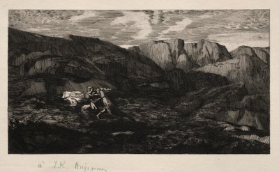 恐惧，1866年。 作者 奥迪隆·雷顿（Odilon Redon）