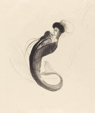 戴花帽的女人（Femme a la torque ornee） 作者 奥迪隆·雷顿（Odilon Redon）