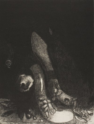 花落蟒蛇现》，第 5 版，共 24 页 作者 奥迪隆·雷顿（Odilon Redon）