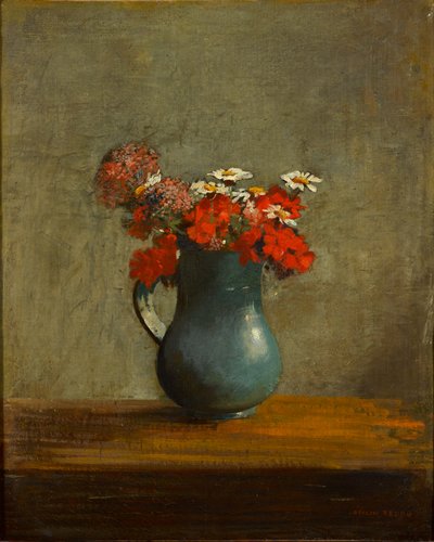 花瓶里的花 作者 奥迪隆·雷顿（Odilon Redon）