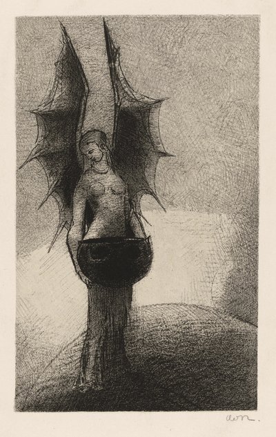 伊万-吉尔金的《黑暗》（Tenebres）的封面插图 作者 奥迪隆·雷顿（Odilon Redon）