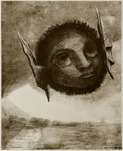 地精 作者 奥迪隆·雷顿（Odilon Redon）