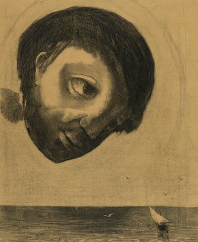 水域守护者精神，1878年 作者 奥迪隆·雷顿（Odilon Redon）
