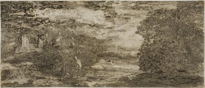 暴风雨天空下的骑士 作者 奥迪隆·雷顿（Odilon Redon）