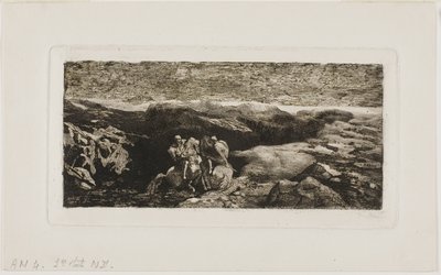 战斗中的骑士 作者 奥迪隆·雷顿（Odilon Redon）
