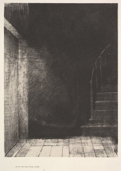 我看到了1896年大而苍白的光芒。 作者 奥迪隆·雷顿（Odilon Redon）