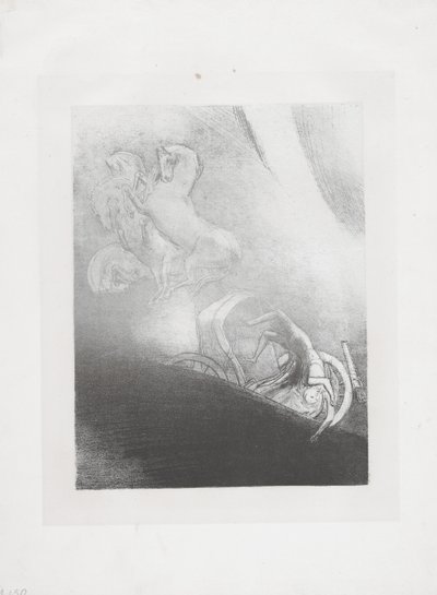 他掉进了深渊 作者 奥迪隆·雷顿（Odilon Redon）
