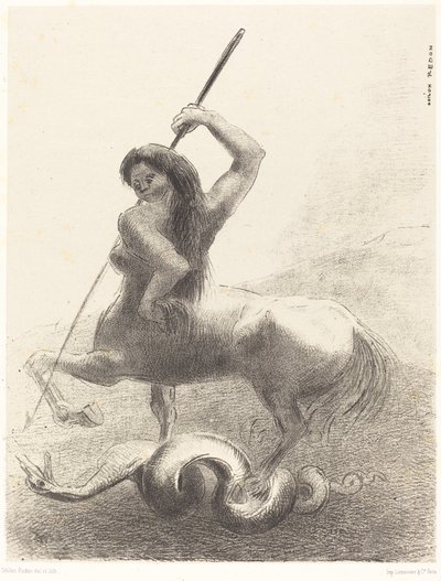 有挣扎，也有虚妄的胜利 作者 奥迪隆·雷顿（Odilon Redon）