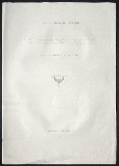 鬼屋，1896年。 作者 奥迪隆·雷顿（Odilon Redon）