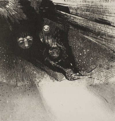 幼虫如此无血又如此丑陋，第 5 版共 6 页 作者 奥迪隆·雷顿（Odilon Redon）