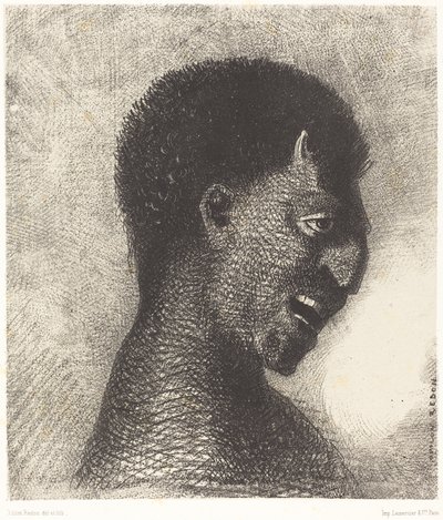 带着玩世不恭笑容的萨提尔 作者 奥迪隆·雷顿（Odilon Redon）