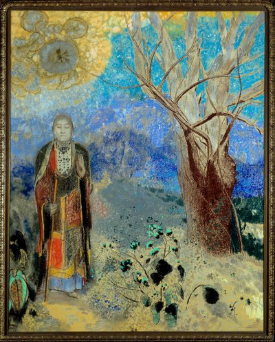奥迪隆·雷东 (1840-1916) 1906-1907 年创作的粉彩佛像。 太阳。 0.9x0.73 m 巴黎，奥赛博物馆 作者 奥迪隆·雷顿（Odilon Redon）