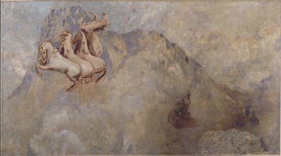 太阳战车》，约 1910 年（布面油画） 作者 奥迪隆·雷顿（Odilon Redon）
