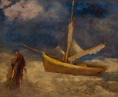 疯狂的渔夫 作者 奥迪隆·雷顿（Odilon Redon）