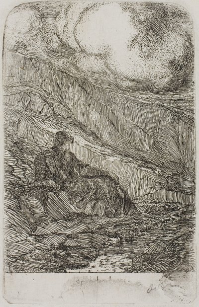 冥想 作者 奥迪隆·雷顿（Odilon Redon）