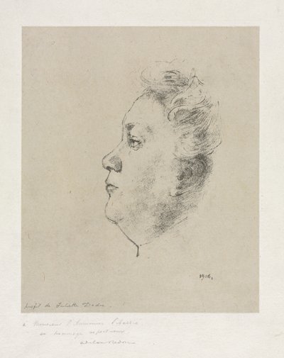 朱丽叶·杜杜小姐（Juliette Dodu），1904年。 作者 奥迪隆·雷顿（Odilon Redon）