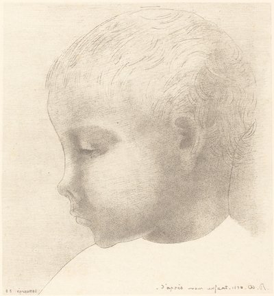 我的孩子 作者 奥迪隆·雷顿（Odilon Redon）