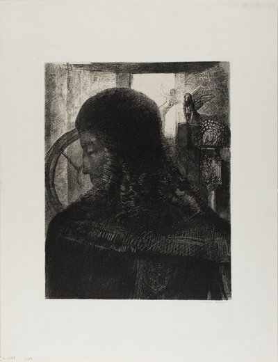 老骑士 作者 奥迪隆·雷顿（Odilon Redon）