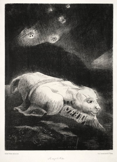 起源：1883年，生命在晦涩难懂的深度醒来。 作者 奥迪隆·雷顿（Odilon Redon）