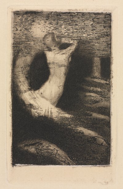 《灵魂的通道》，1891年印刷于1920年。 作者 奥迪隆·雷顿（Odilon Redon）