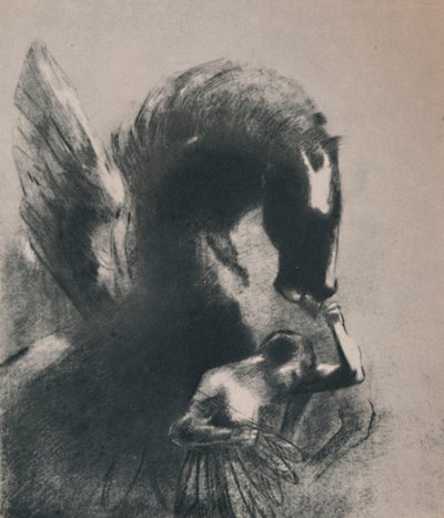 飞马俘虏，1889年，1946年。 作者 奥迪隆·雷顿（Odilon Redon）