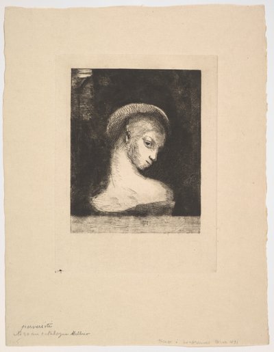 《反常》，1891年。 作者 奥迪隆·雷顿（Odilon Redon）
