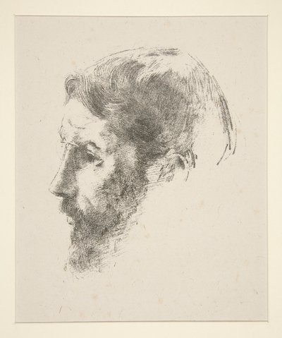 皮埃尔-博纳尔肖像 作者 奥迪隆·雷顿（Odilon Redon）