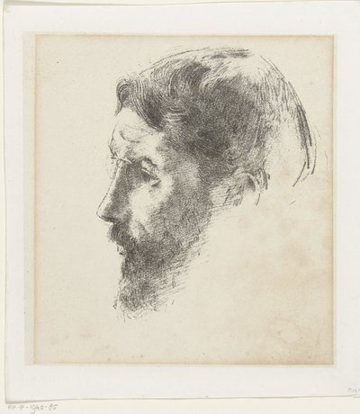 皮埃尔-博纳尔肖像 作者 奥迪隆·雷顿（Odilon Redon）
