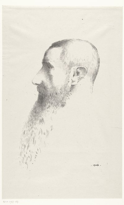 罗杰-马克思肖像 作者 奥迪隆·雷顿（Odilon Redon）