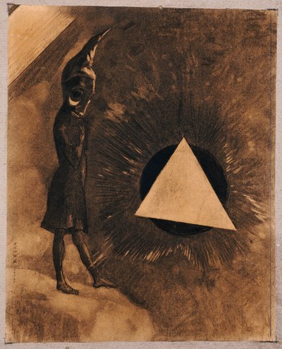 Souci d“ Absolu.Philosophe，1881年 作者 奥迪隆·雷顿（Odilon Redon）