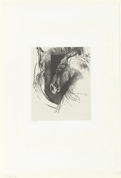 战马
Le Courcier（物品上的标题） 作者 奥迪隆·雷顿（Odilon Redon）
