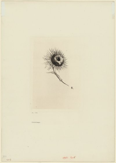 拉弦板，第 9 个板（共 9 个板） 作者 奥迪隆·雷顿（Odilon Redon）