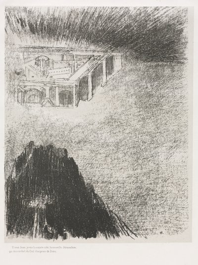 圣约翰启示录：而我，约翰看见了新耶路撒冷圣城，1899年。 作者 奥迪隆·雷顿（Odilon Redon）